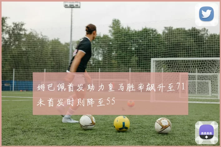 姆巴佩首发助力皇马胜率飙升至71未首发时则降至55